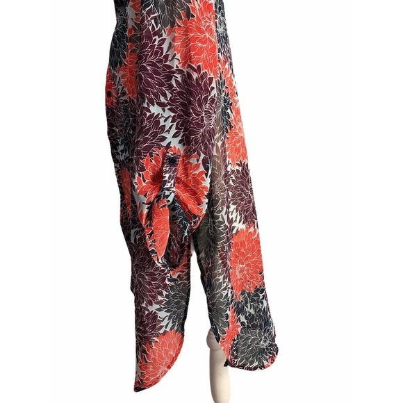 Vincente Milan New York Paris See through Blouse Buttons Size M Long Sleeve - Picture 6 of 7